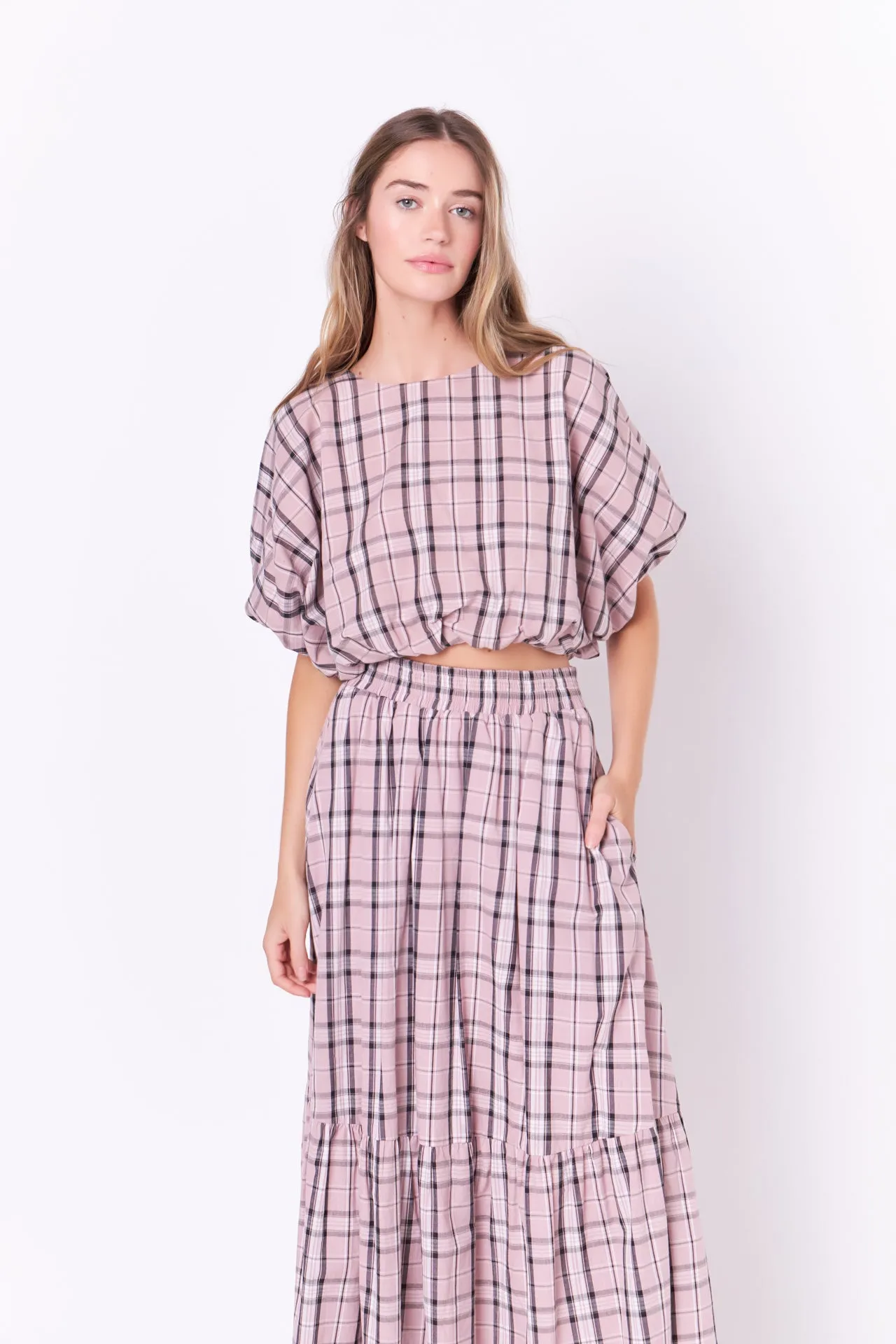 Plaid Maxi Skirt